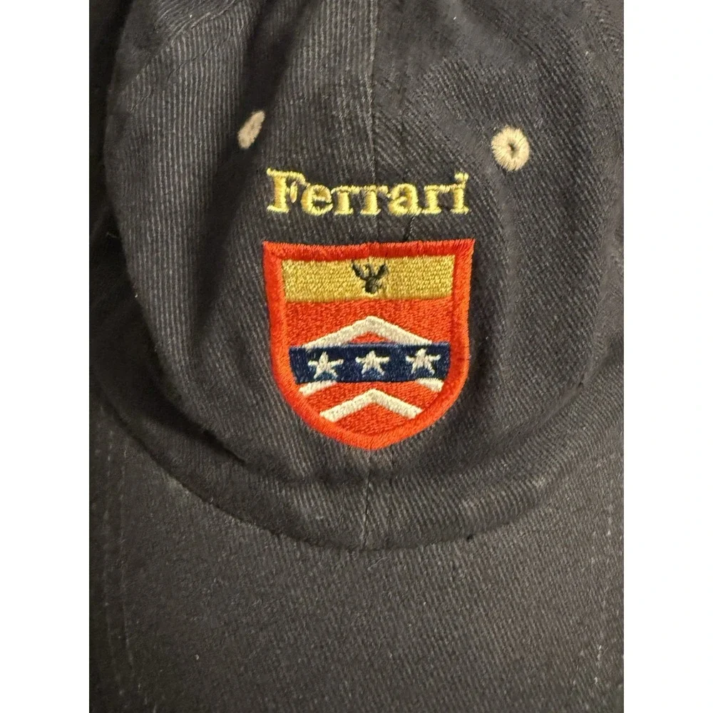 Ferrari Vintage Navy Adjustable‎ Hat Embroidered Collaboration With 1st MAC USMC